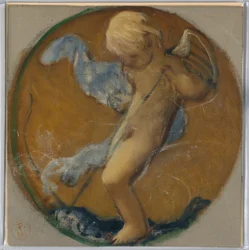 Rysunek, Studium do Roundel z Putto, koniec XIX wieku