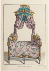 Łóżko à la Turque, ok. 1788.