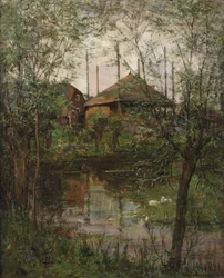 Stóg siana z wierzbami, ok. 1897-98 (olej na płótnie)