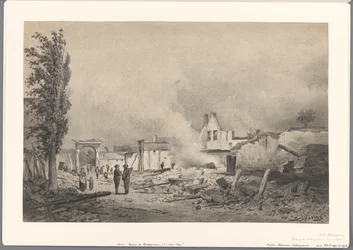 Ruiny Bodegraven po pożarze z 31 maja 1870 r.
