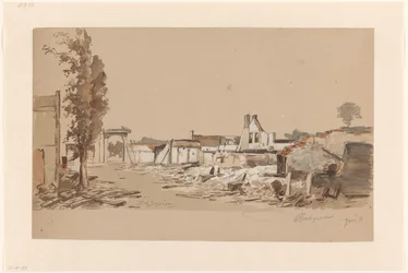 Ruiny Bodegraven po pożarze z 31 maja 1870 r.