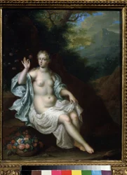 „Portret Flory nimfy” (Flora) Obraz Pietera Borna (Borm) (1650-1682) XVII-wieczne prywatne kolekcje Muzeum Puszkina w Moskwie