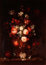 Martwa natura, mieszane kwiaty