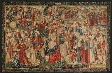 Przypowieść o robotnikach w winnicy, ok. 1500 r. (gobelin)