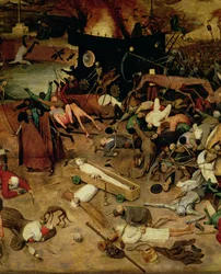Triumf śmierci, detal środkowej części, 1562