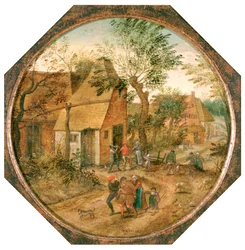Przejście przez wieś, ok. 1584-1637