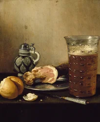 Martwa natura z szynką, XVII wiek