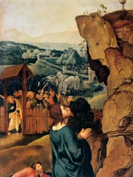 Agonia w ogrodzie, detal, 1527-1530.