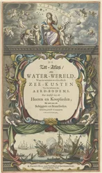 Strona tytułowa Pietera Goosa, Atlas morski lub Wodny świat, 1668