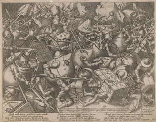 Walka worków z pieniędzmi i skarbonami, c. 1560