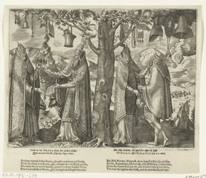 Drzewo bałwochwalstwa rzymskiego, ok. 1570