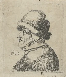 Głowa starca w kapeluszu