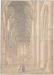 Wnętrze kościoła św Bawona, Haarlem