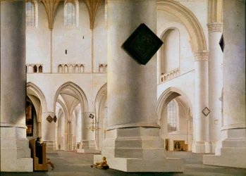 Wnętrze Wielkiego Kościoła Haarlem Obraz Pietera Saenredama (1597-1665) (ek.hol.) 1636-1637 nd. 59x81 cm Londyn, galeria narodowa