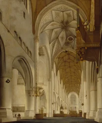 Wnętrze kościoła św Bawona, Haarlem