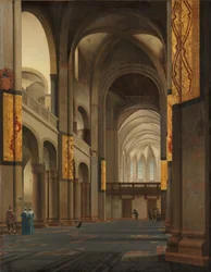 Nawa i Chór Mariakerk w Utrechcie Nawa i chór Mariakerk w Utrechcie od zachodu