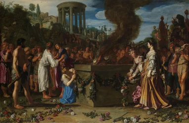 Orestes i Pylades kłócą się przy ołtarzu Orestes i Pylades kłócą się przy Ołtarzu (Eurypides, Ifigenia w Taurydzie)