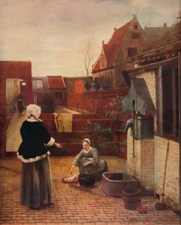 Dziedziniec holenderski, c1658, 1911