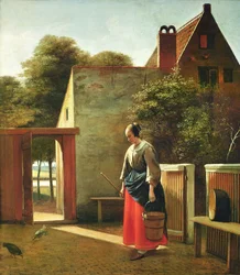 Sługa na dziedzińcu, ok.1660
