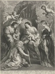 Dzieciątko Chrystus koronuje H. Catharina