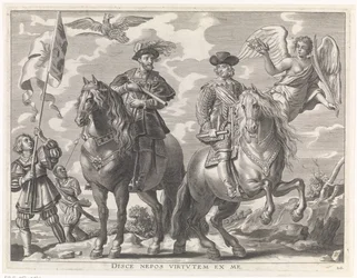 Karol V i Ferdynand na koniu Radosny wjazd Kardynała Dzieciątka w Gandawie, 1635 (tytuł serii)