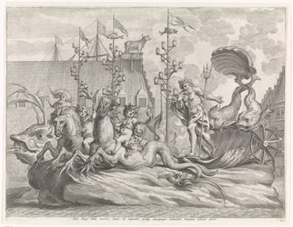 Spektakl z rydwanem Neptuna Radosny wjazd Kardynała Dzieciątka w Gandawie, 1635 (tytuł serii)