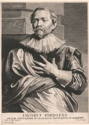 Jacobus Jordaens, malarz z Antwerpii, przedstawiający postacie ludzkie, w specjalizacjach