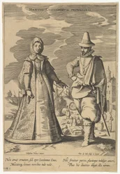 Specjalna postawa Portugalczyków z Fashions of Different Nations.n.d.