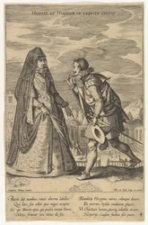 Hiszpanie i Hiszpanie w ubiorze, z Fashions of Different Nations.n.d.