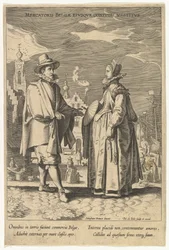 Belgijski kupiec i strój jego żony, z Fashions of Different Nations.n.d.