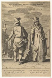 Nawyki mężczyzn i kobiet we Florencji, z Fashions of Different Nations.n.d.