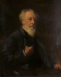 Portret J.A.B. Stroebel (1821-1905), malarz
