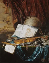 Martwa natura z instrumentami muzycznymi, 1650.