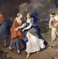 Pani Cibber (1714-66) jako Cordelia