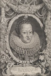 Eleonora, żona Ferdynanda II, z cyklu Ferdinandus II et III Imperatorum Domu..., ca. 1625