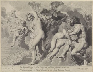 Ixion oszukany przez Juno i Jupiter