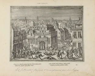 Mannen van Sodom spotkał się z blindheid slagen (tytuł na obiekcie) Święte emblematy i główne historie obu testamentów (Oude Testament) (tytuł serii) Zdjęcia i ryciny książek (tytuł serii)