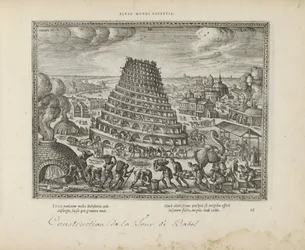 Toren van Babel Elusa mundi potenia (tytuł na obiekcie) Święte emblematy i główne historie obu testamentów (Oude Testament) (tytuł serii) Zdjęcia i ryciny książek (tytuł serii)