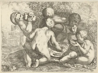 Bachanalia z pięcioma puttami