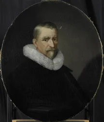 Portret Cornelisa Jansza Hartigsvelta, dyrektora Izby Rotterdamskiej Holenderskiej Kompanii Wschodnioindyjskiej, wybrany 1639