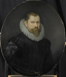 Portret Cornelisa Matelieffa Młodszego, dyrektora Izby Rotterdamskiej Holenderskiej Kompanii Wschodnioindyjskiej, wybranego 1602