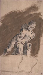 Skuty nagi więzień, według Pietro Tacca, 1729-1804.
