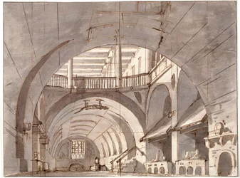 Scenografia do spektaklu teatralnego, 1800 rok.