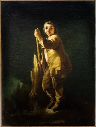 Stojący pasterz, ok. 1740 (olej na płótnie)