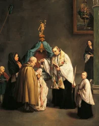 Chrzest — Pietro Longhi (1701-1785)