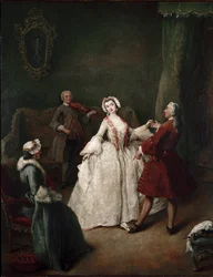 Lekcja tańca (olej na płótnie, ok. 1741)