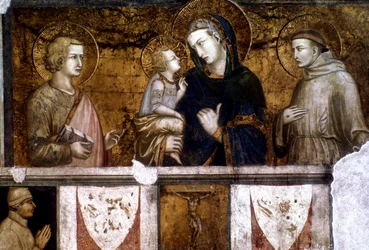 Madonna z Dzieciątkiem między św. Franciszkiem a św. Janem Ewangelistą, ok. 1320 r.