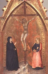 Ukrzyżowanie z Maryją Dziewicą i Janem Teologiem, ok. 1330 (tempera na panelu)