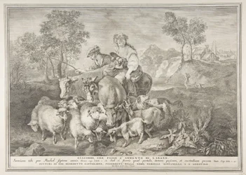 Jakub pasący stado Labana Jakub pasący stado Labana, 1743-63.