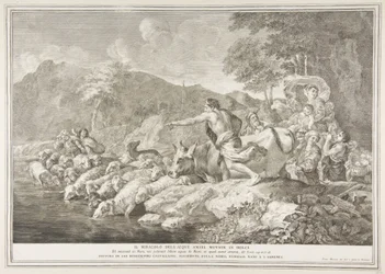 Cud gorzkiej wody sprawił, że Il Miracolo delle Acque Bare Mutate w Dol ..., 1743-63.
